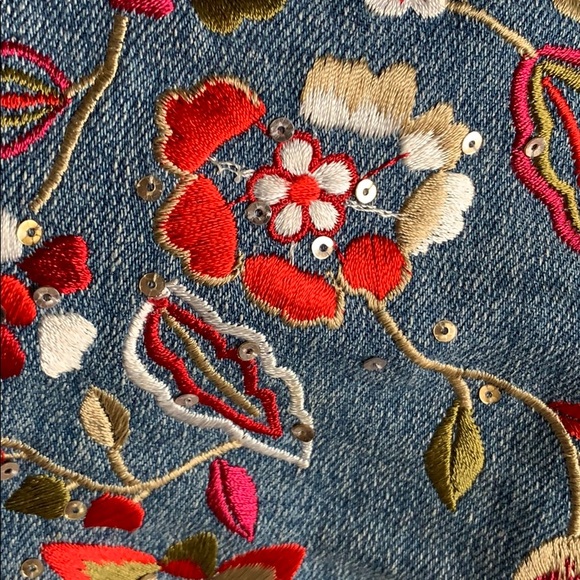 LANA ERICA Vtg Embroidered & Rhinestone Jeans - Picture 16 of 16